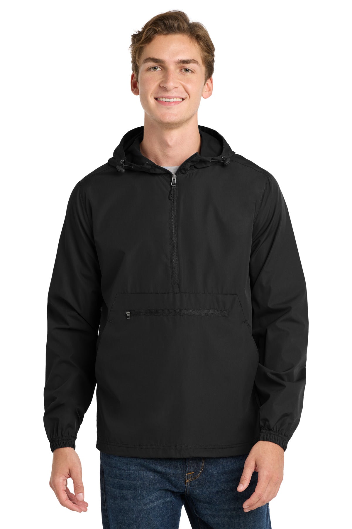 Sport-Tek Packable Anorak. JST66 - Black