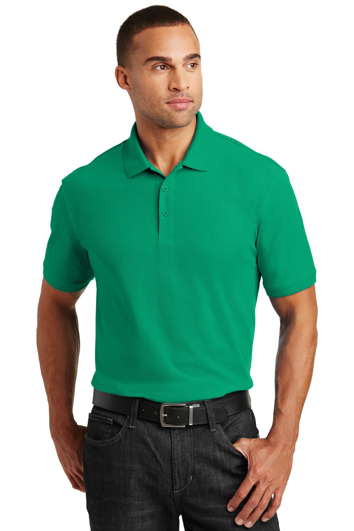 Port Authority Core Classic Pique Polo. K100 - Bright Kelly Green
