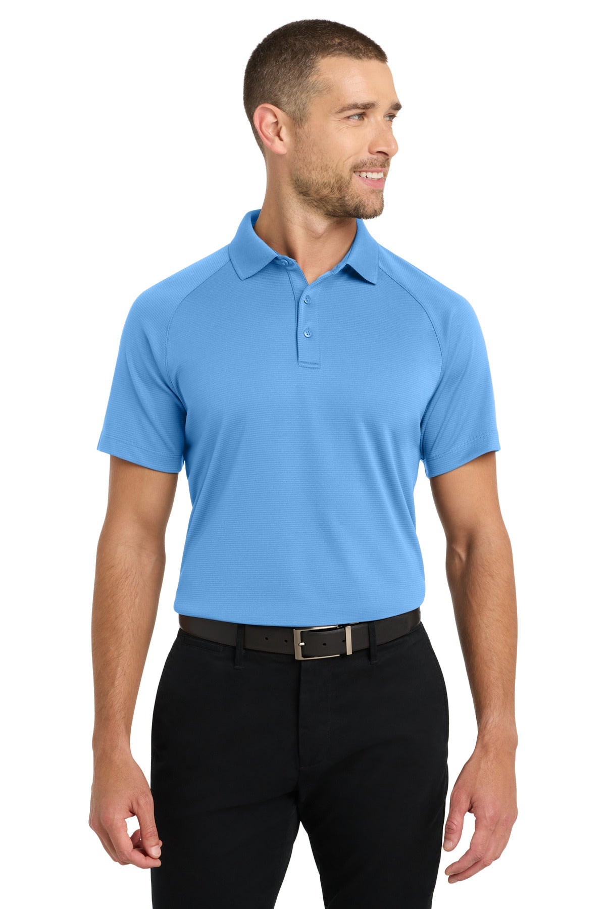 Port Authority Crossover Raglan Polo. K575 - Azure Blue
