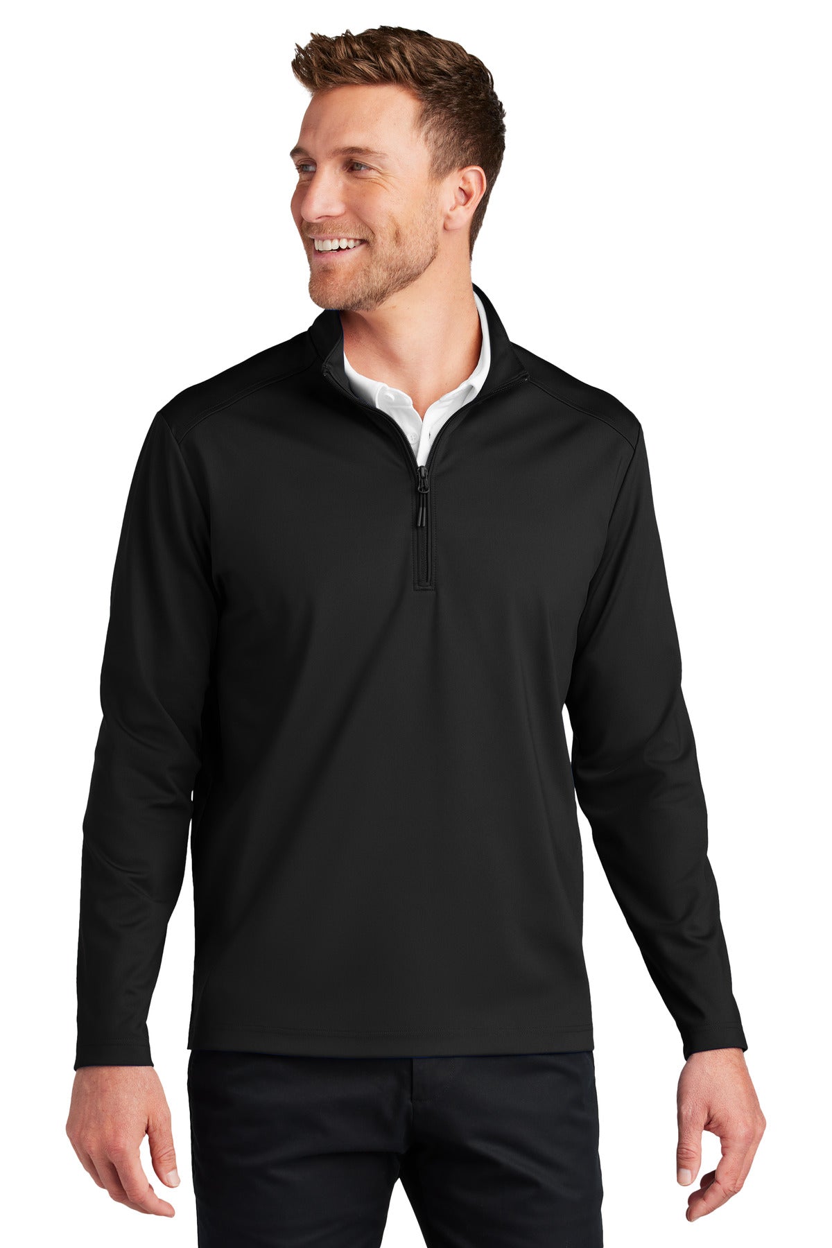 Port Authority C-FREE Double Knit 1/4-Zip K880 - Deep Black