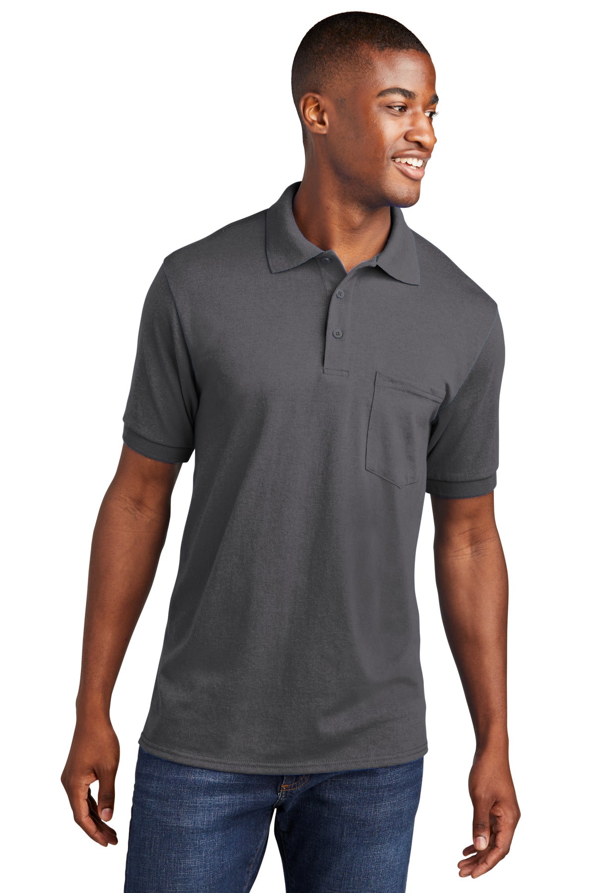 Port & Company  Core Blend Jersey Knit Pocket Polo. KP55P