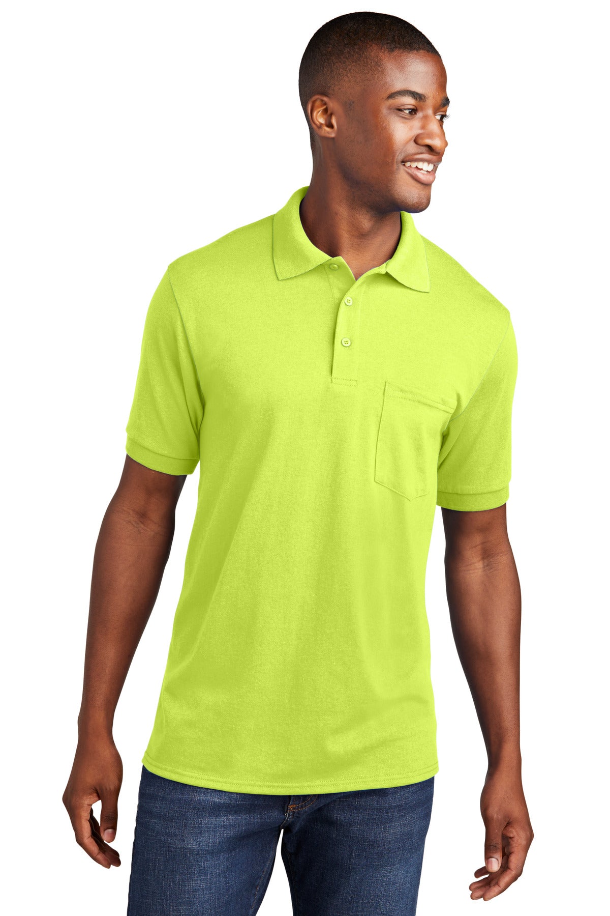 Port & Company  Core Blend Jersey Knit Pocket Polo. KP55P