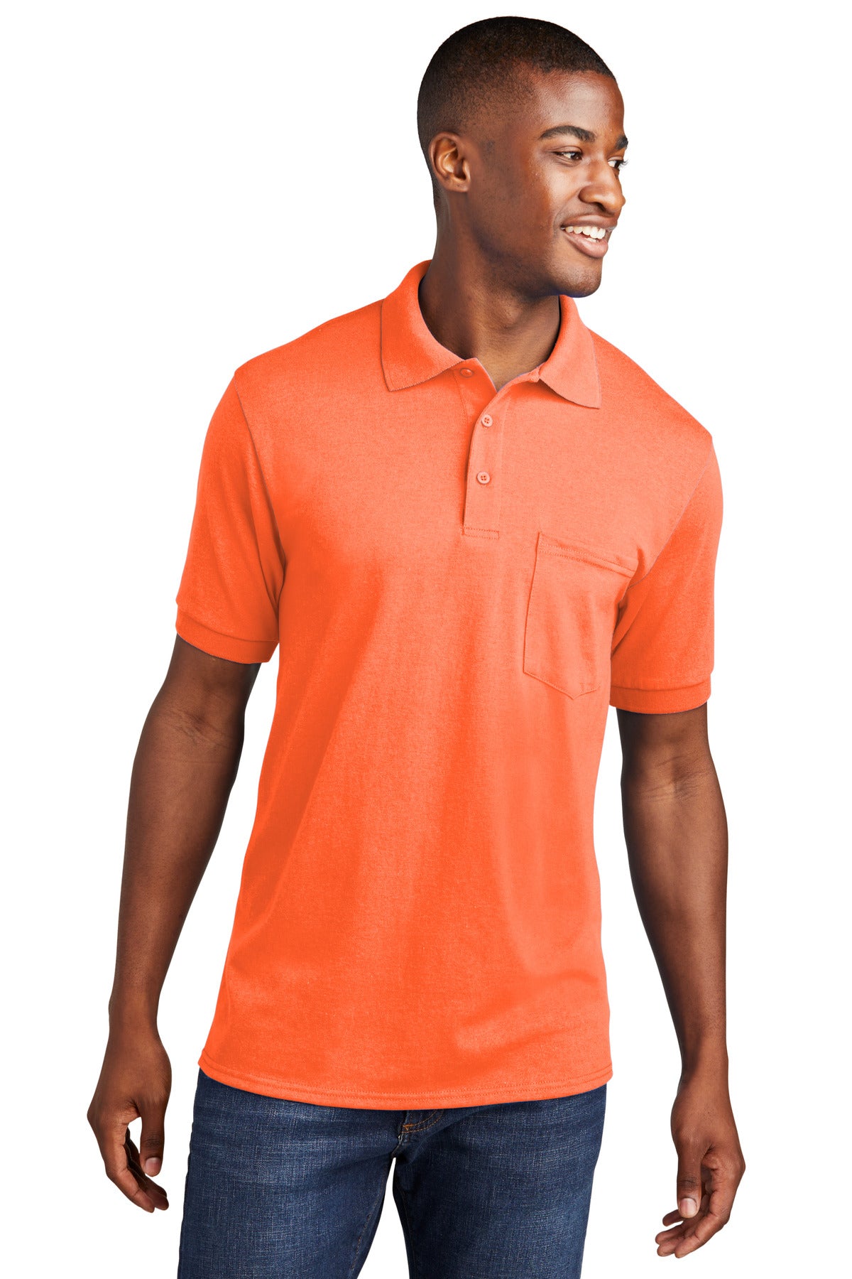 Port & Company  Core Blend Jersey Knit Pocket Polo. KP55P