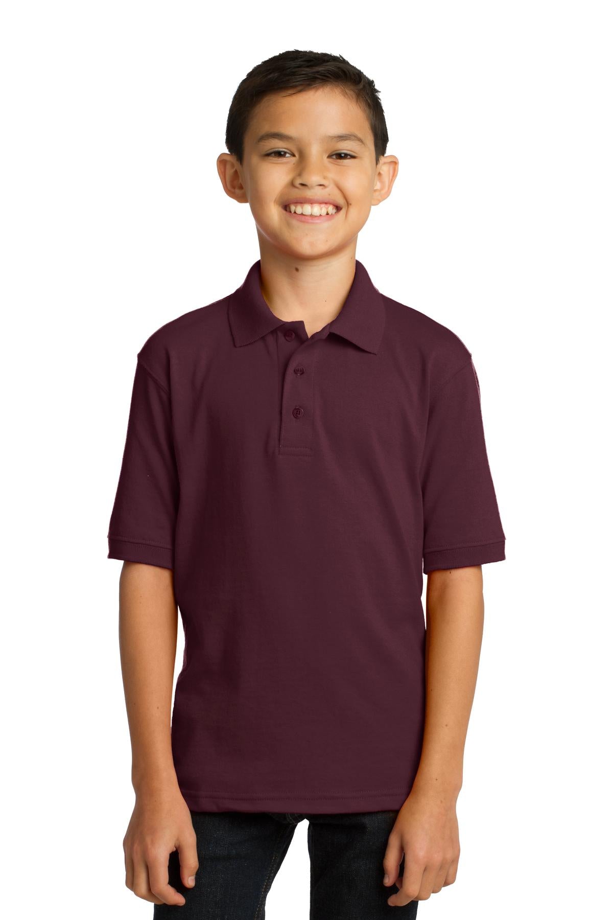 Port & Company  Youth Core Blend Jersey Knit Polo. KP55Y