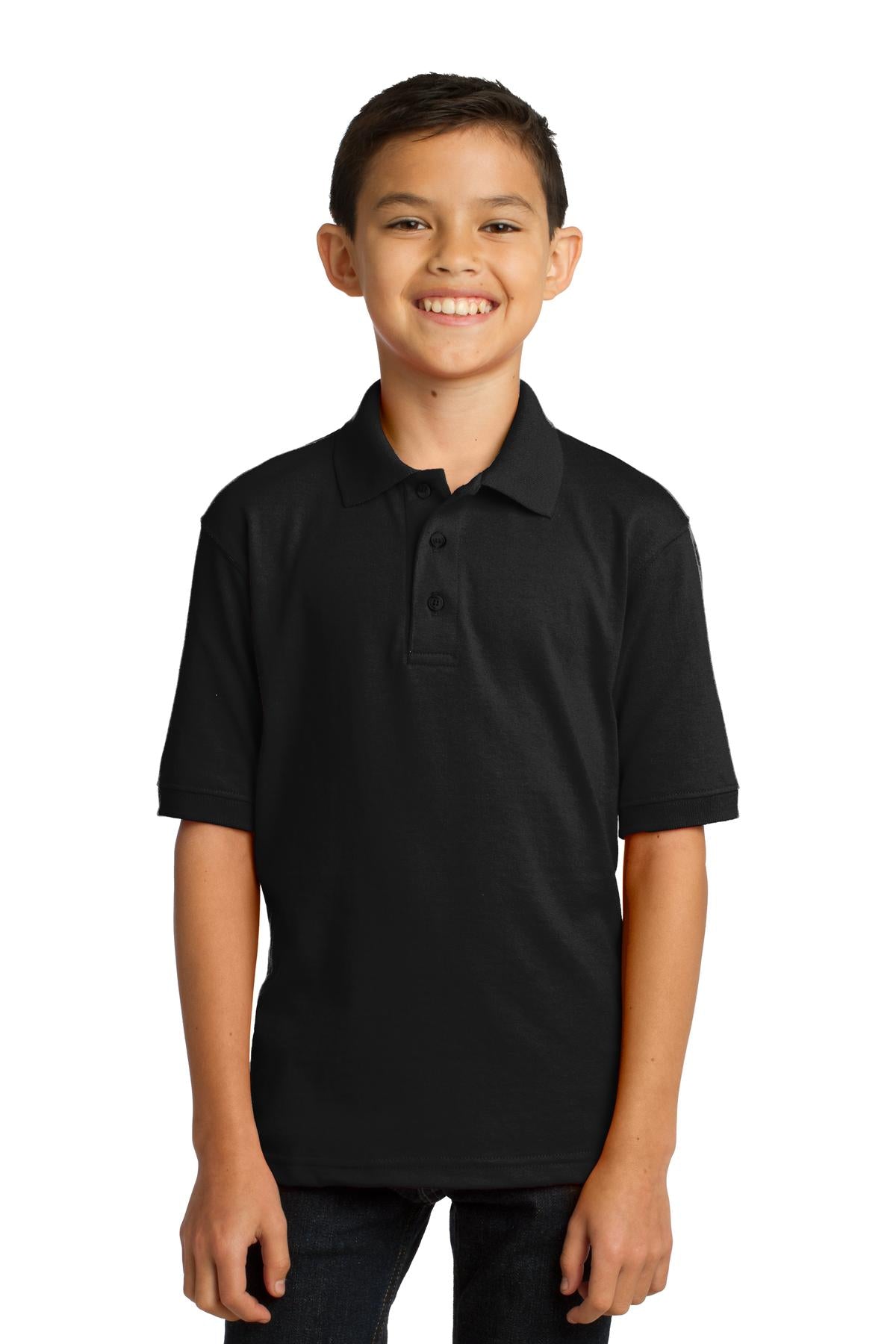 Port & Company  Youth Core Blend Jersey Knit Polo. KP55Y