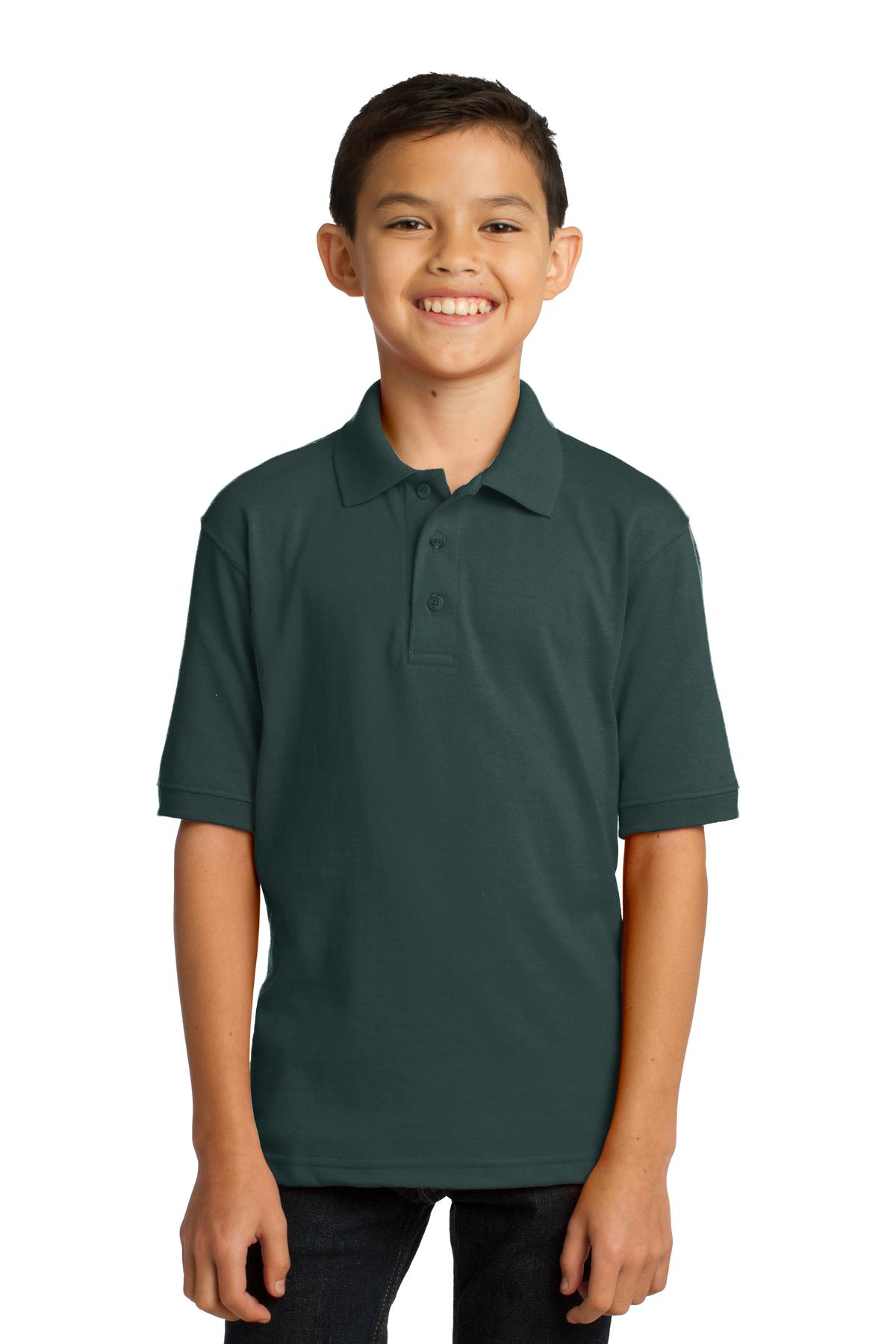 Port & Company  Youth Core Blend Jersey Knit Polo. KP55Y