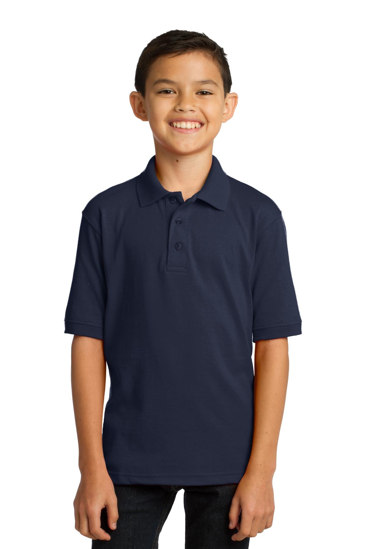 Port & Company  Youth Core Blend Jersey Knit Polo. KP55Y