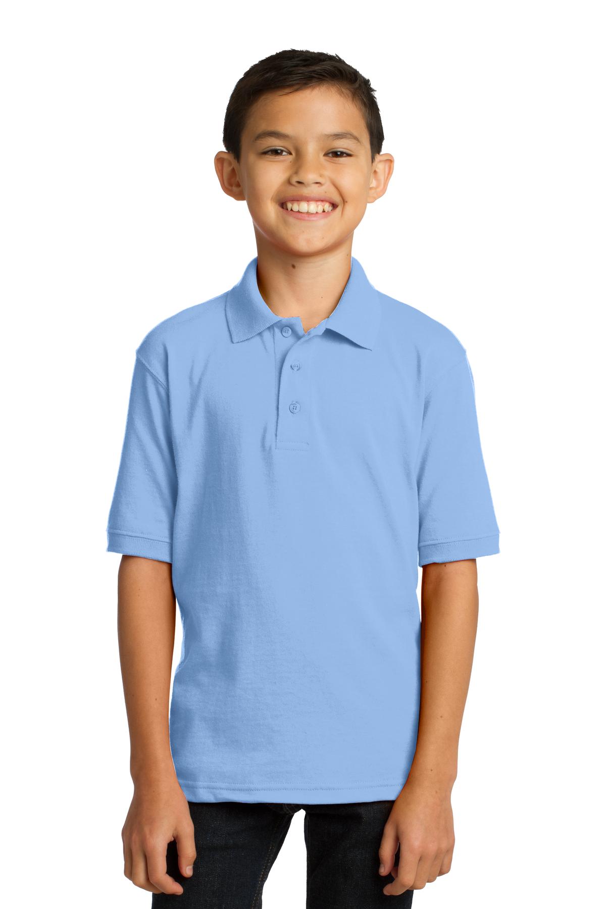 Port & Company  Youth Core Blend Jersey Knit Polo. KP55Y