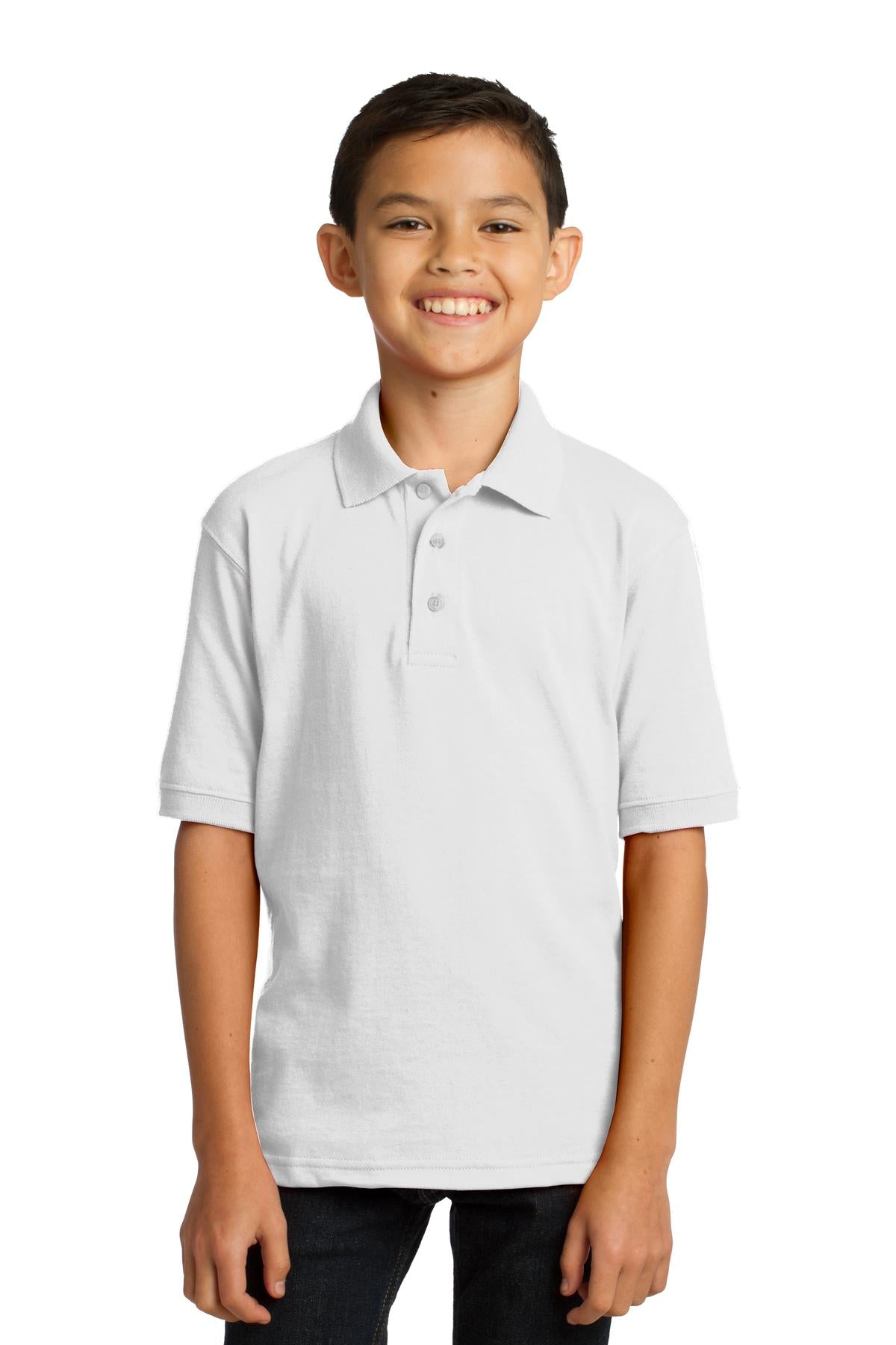 Port & Company  Youth Core Blend Jersey Knit Polo. KP55Y