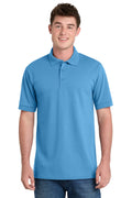 Port and Co Tall Core Blend Jersey Knit Polo. KP55T - Aquatic Blue