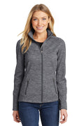 Port Authority Women's Digi Stripe Fleece Jacket. L231 - Black