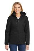 Port Authority Women's Vortex Waterproof 3-in-1 Jacket. L332 - Black/Black