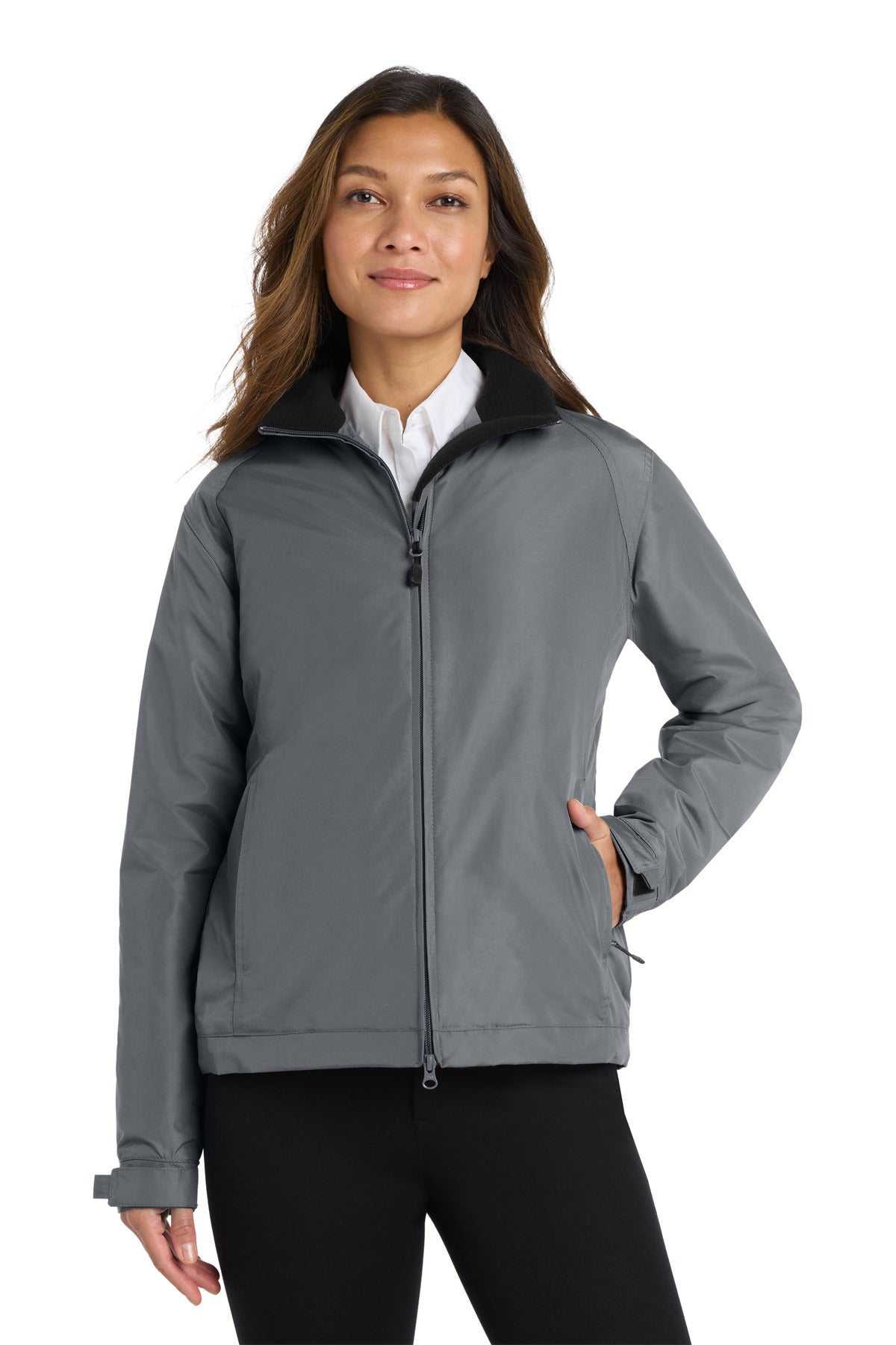 Port Authority Women's Challenger Jacket. L354 - Steel Grey/True Black
