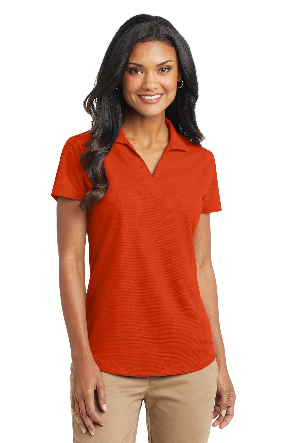 Port Authority Women's Dry Zone Grid Polo. L572 - Autumn Orange