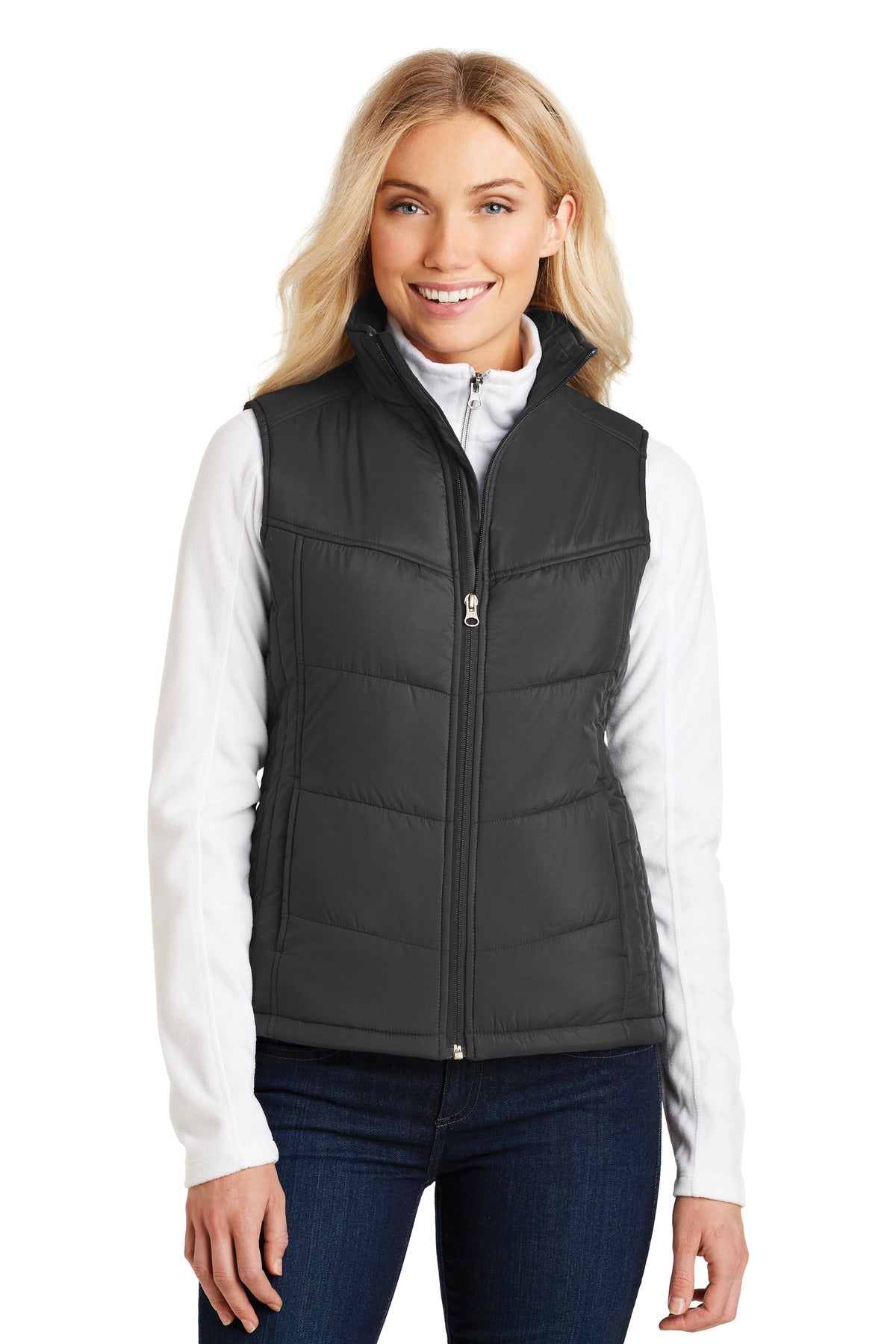 Port Authority Women's Puffy Vest. L709 - Black