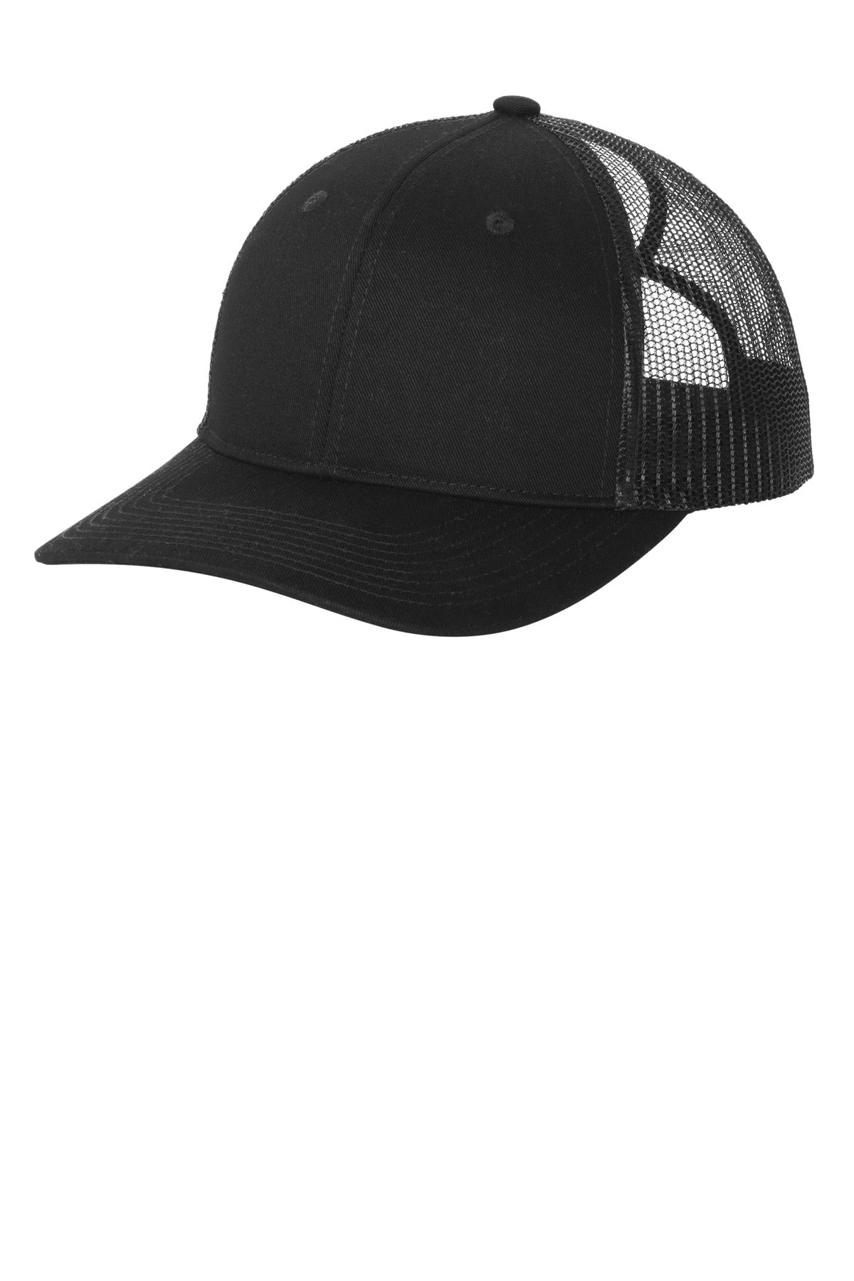 Port Authority Snapback Ponytail Trucker Cap LC401 - Black