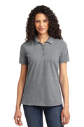Port and Co Women's Core Blend Pique Polo. LKP155 - Athletic Heather