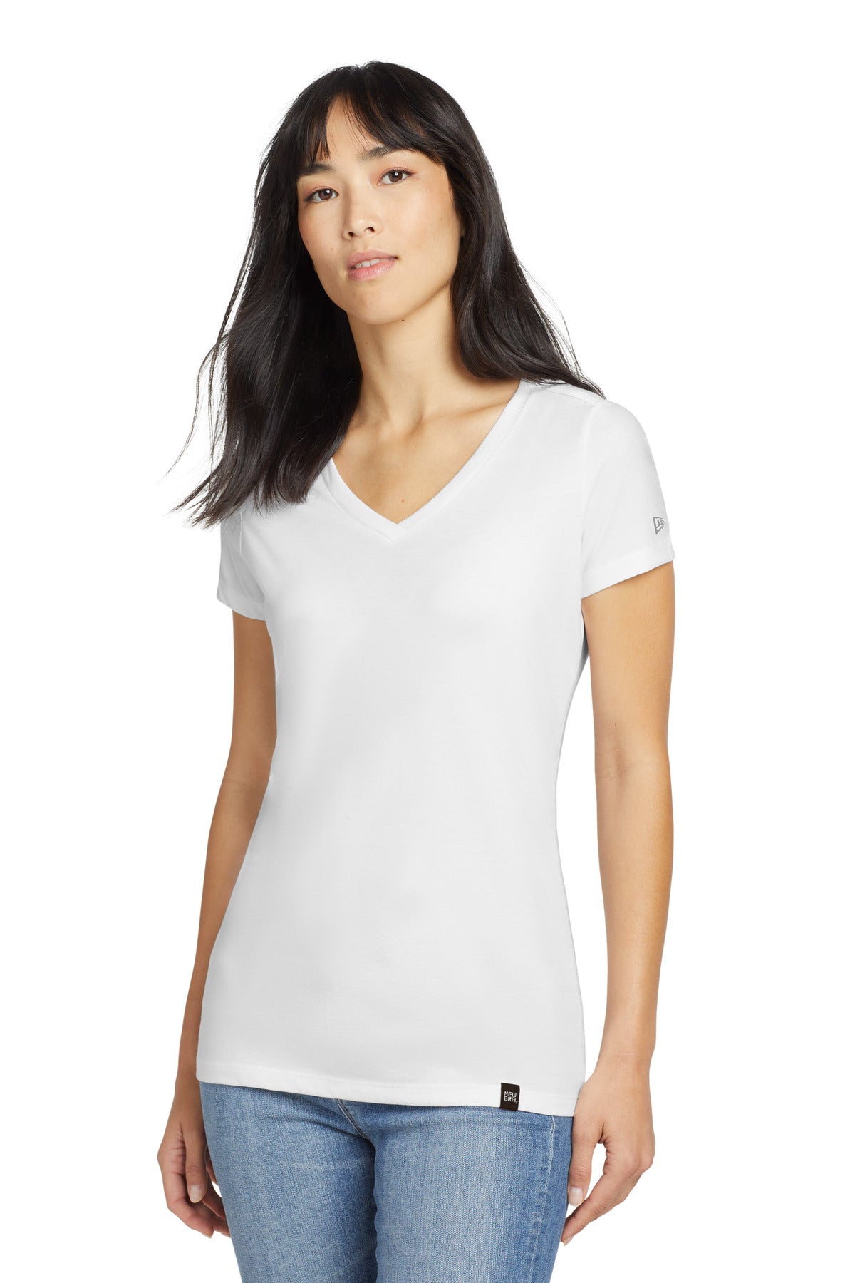 New Era   Women's Heritage Blend V-Neck Tee. LNEA101