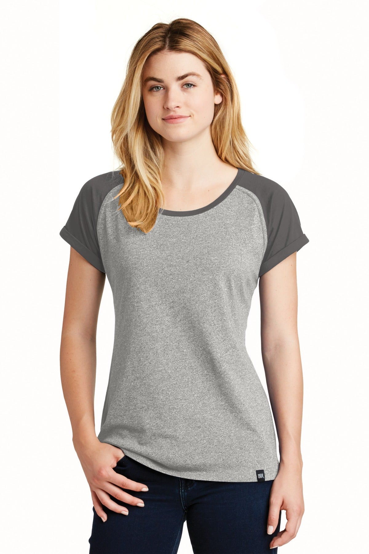 New Era   Women's Heritage Blend Varsity Tee. LNEA107