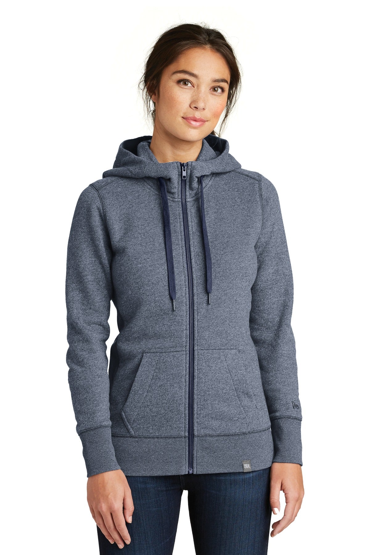 New Era   Women's French Terry Full-Zip Hoodie. LNEA502