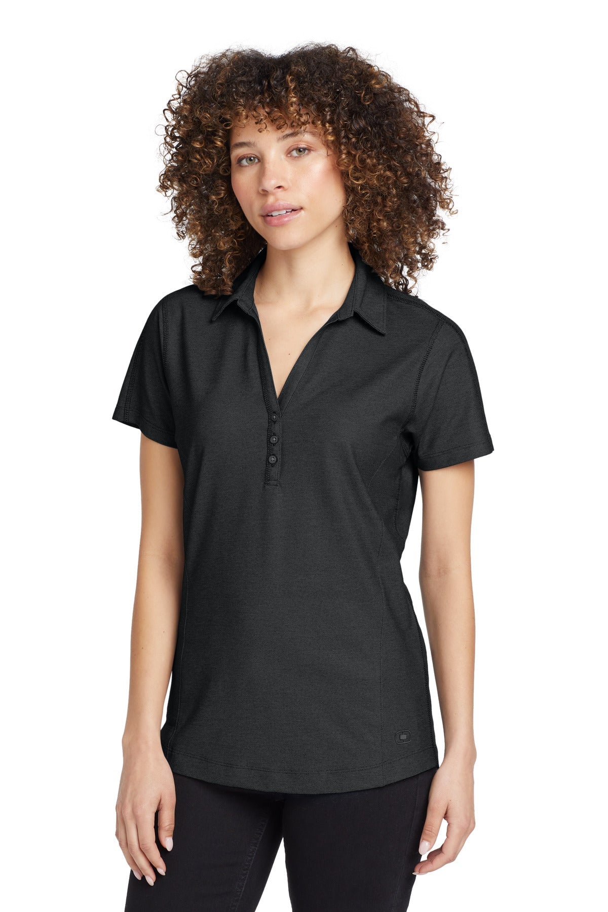 OGIO Women's Onyx Polo. LOG126 - Blacktop