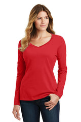 Port & Company  Women's Long Sleeve Fan Favorite V-Neck Tee. LPC450VLS