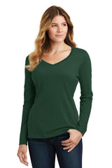 Port & Company  Women's Long Sleeve Fan Favorite V-Neck Tee. LPC450VLS