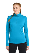 Sport-Tek Women's PosiCharge Competitor 1/4-Zip Pullover. LST357 - Atomic Blue