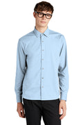 Mercer+Mettle Long Sleeve Stretch Woven Shirt MM2000 - Air Blue End On End