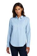 Mercer+Mettle Women's Long Sleeve Modern Oxford Shirt MM2003 - Light Blue