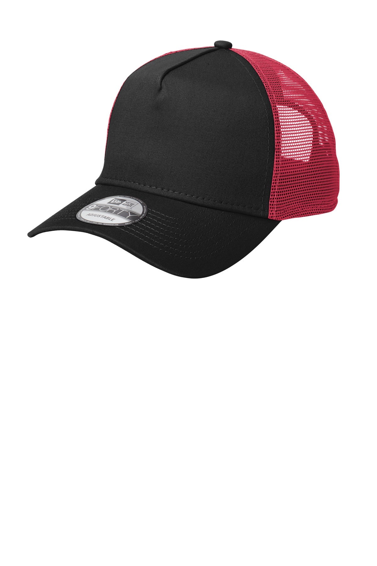 New Era Snapback Trucker Cap. NE205 - Flag Black/Black