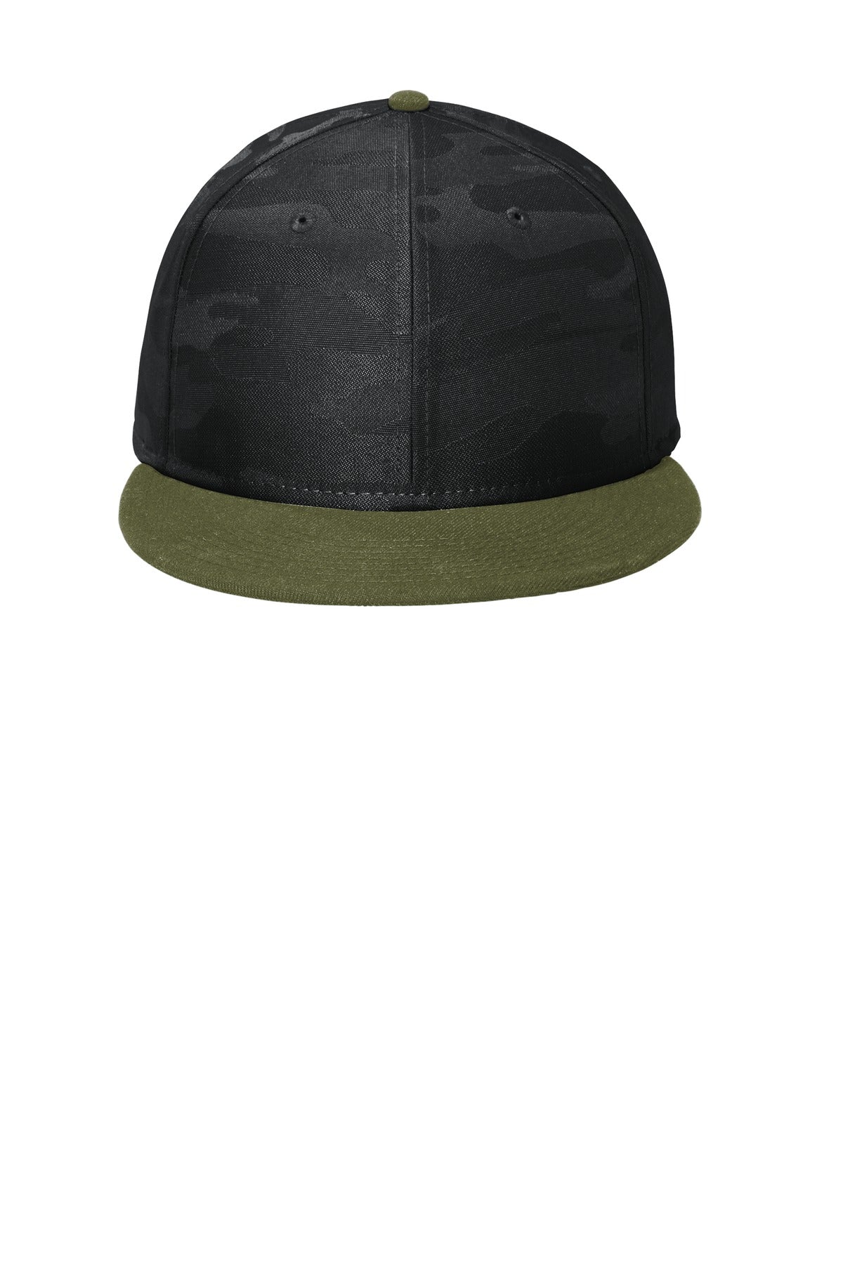 New Era   Camo Flat Bill Snapback Cap NE407