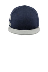 New Era   Shadow Heather Striped Flat Bill Snapback Cap NE408