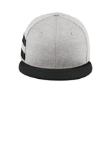New Era   Shadow Heather Striped Flat Bill Snapback Cap NE408