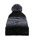 New Era Knit Chilled Pom Beanie NE909 - Black/Deep Navy