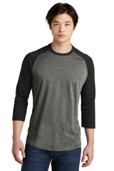 New Era   Heritage Blend 3/4-Sleeve Baseball Raglan Tee. NEA104