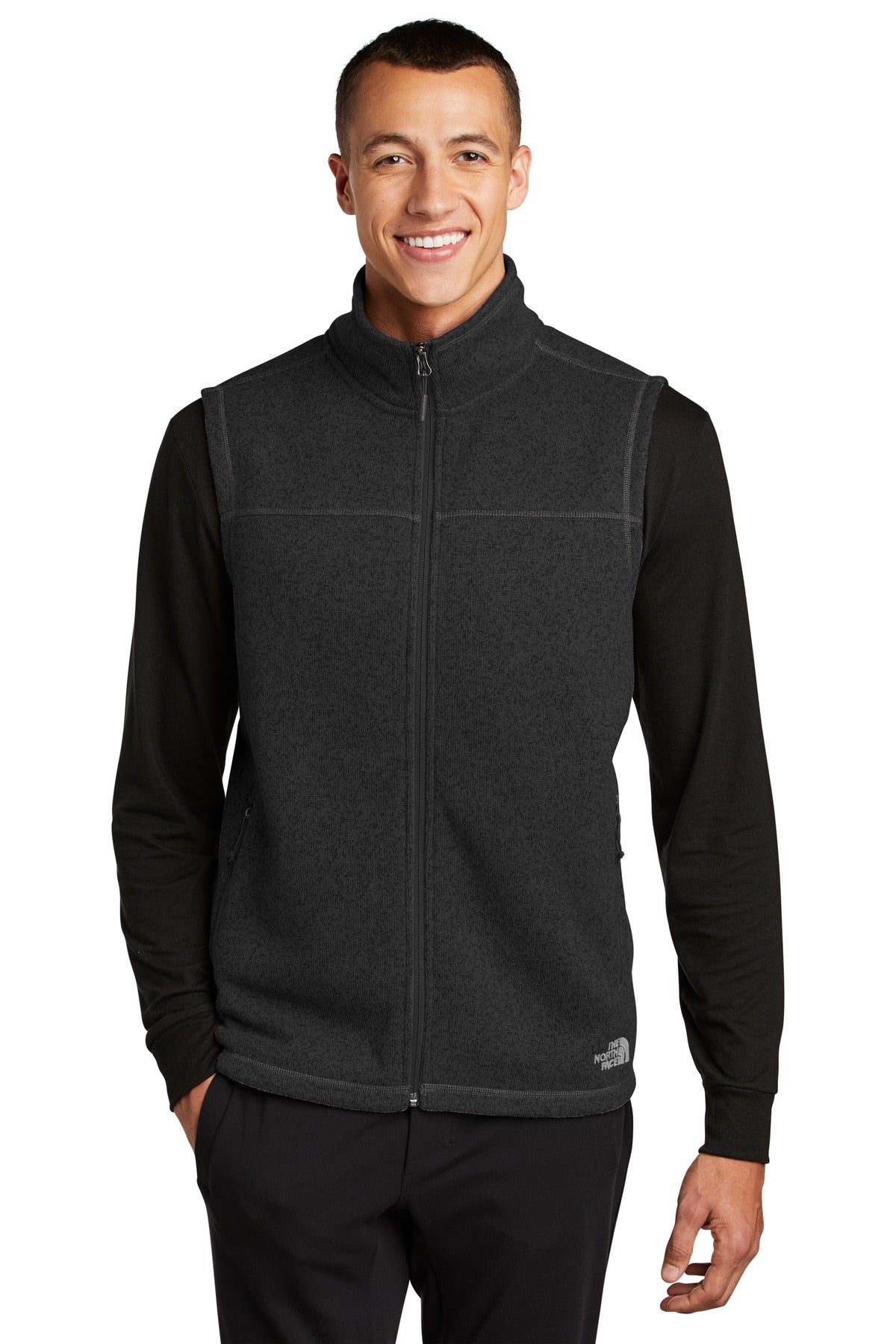 The North Face Sweater Fleece Vest NF0A47FA - TNF Black Heather