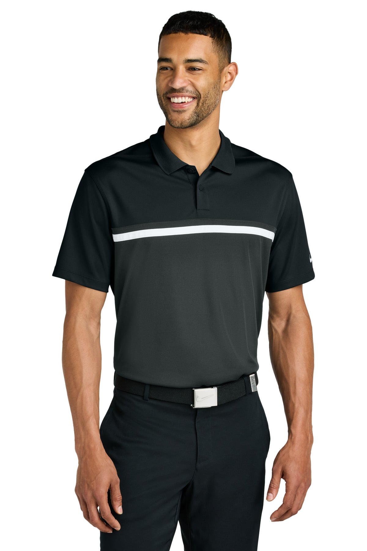 Nike Dri-FIT Victory Colorblock Polo NKFQ3968 - Black/Anthracite/White