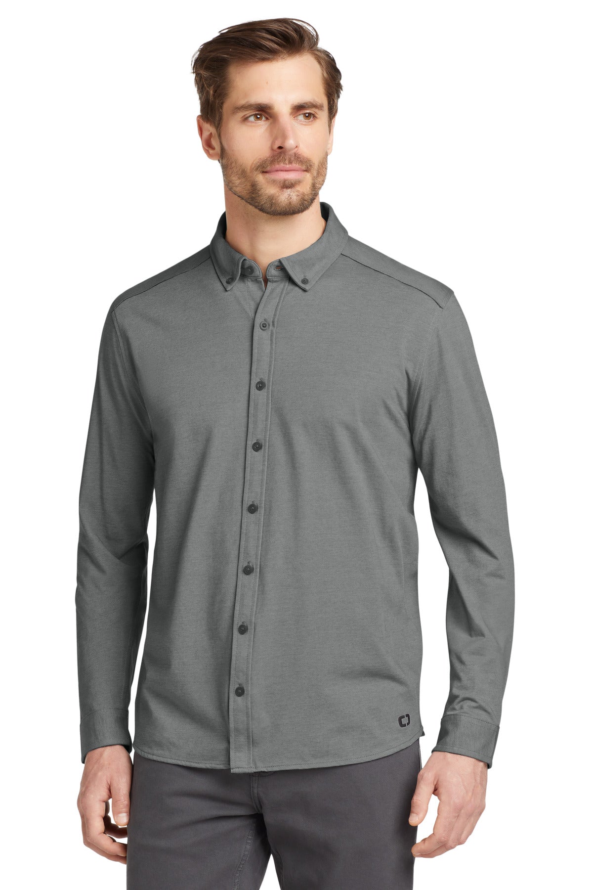 OGIO    Code Stretch Long Sleeve Button-Up. OG145