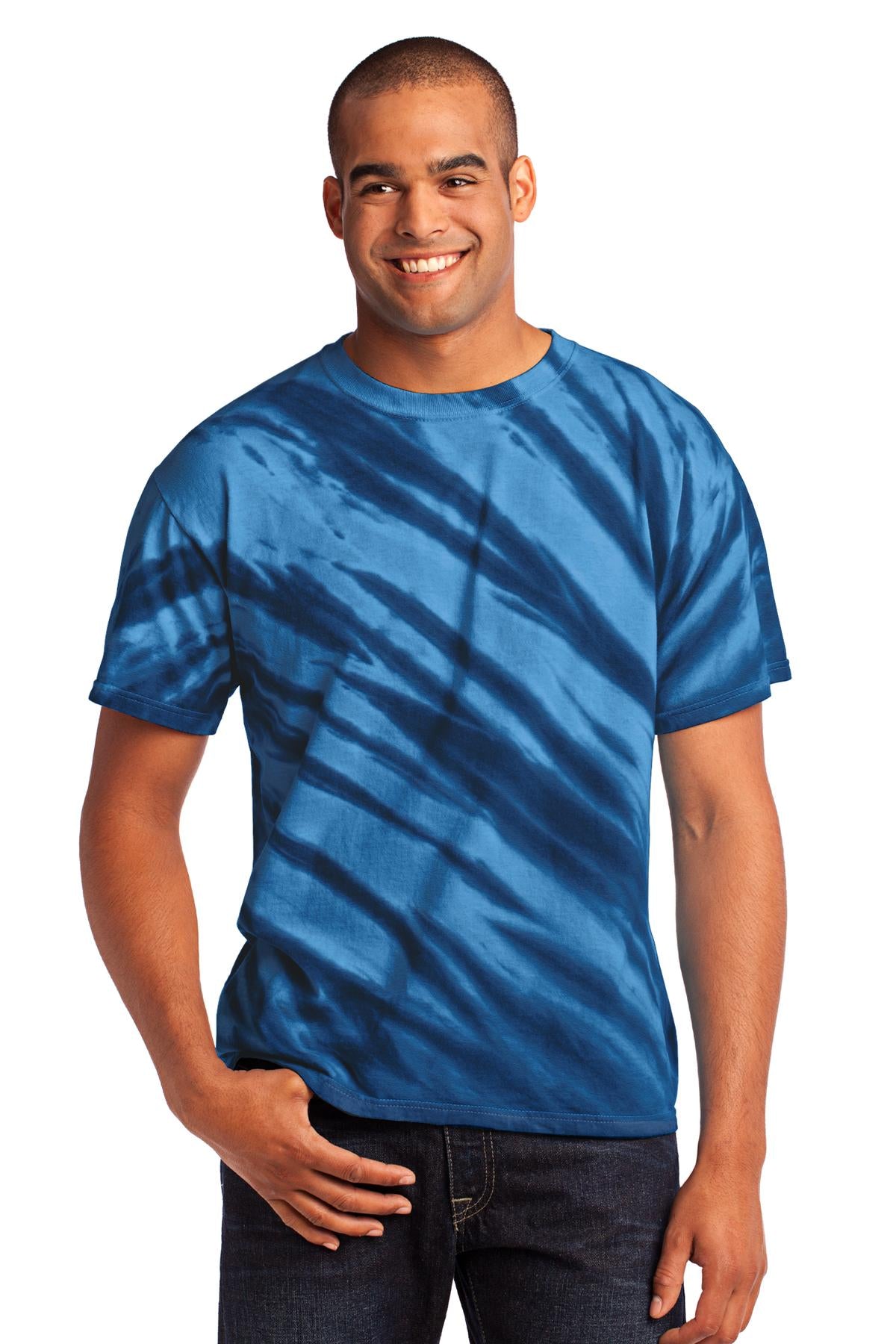 Port & Company  - Tiger Stripe Tie-Dye Tee. PC148