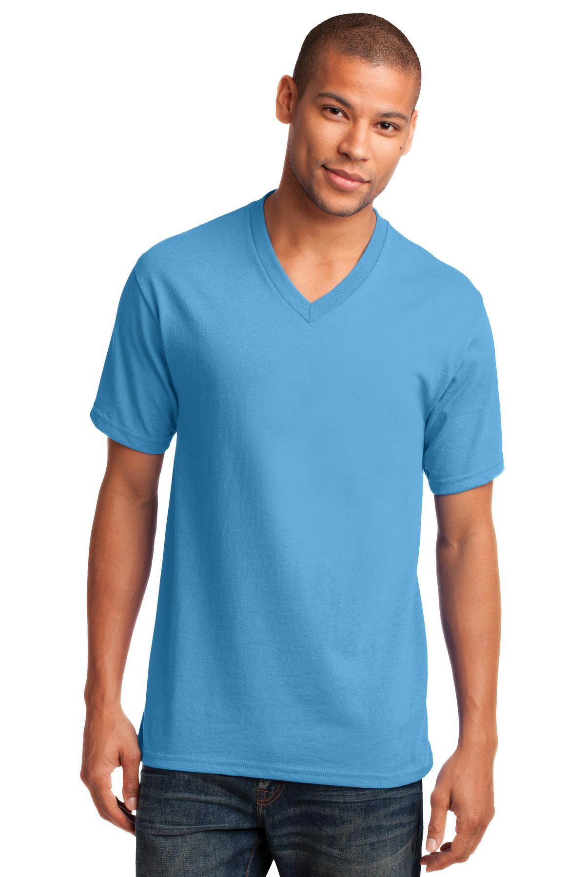 Port & Company  Core Cotton V-Neck Tee. PC54V