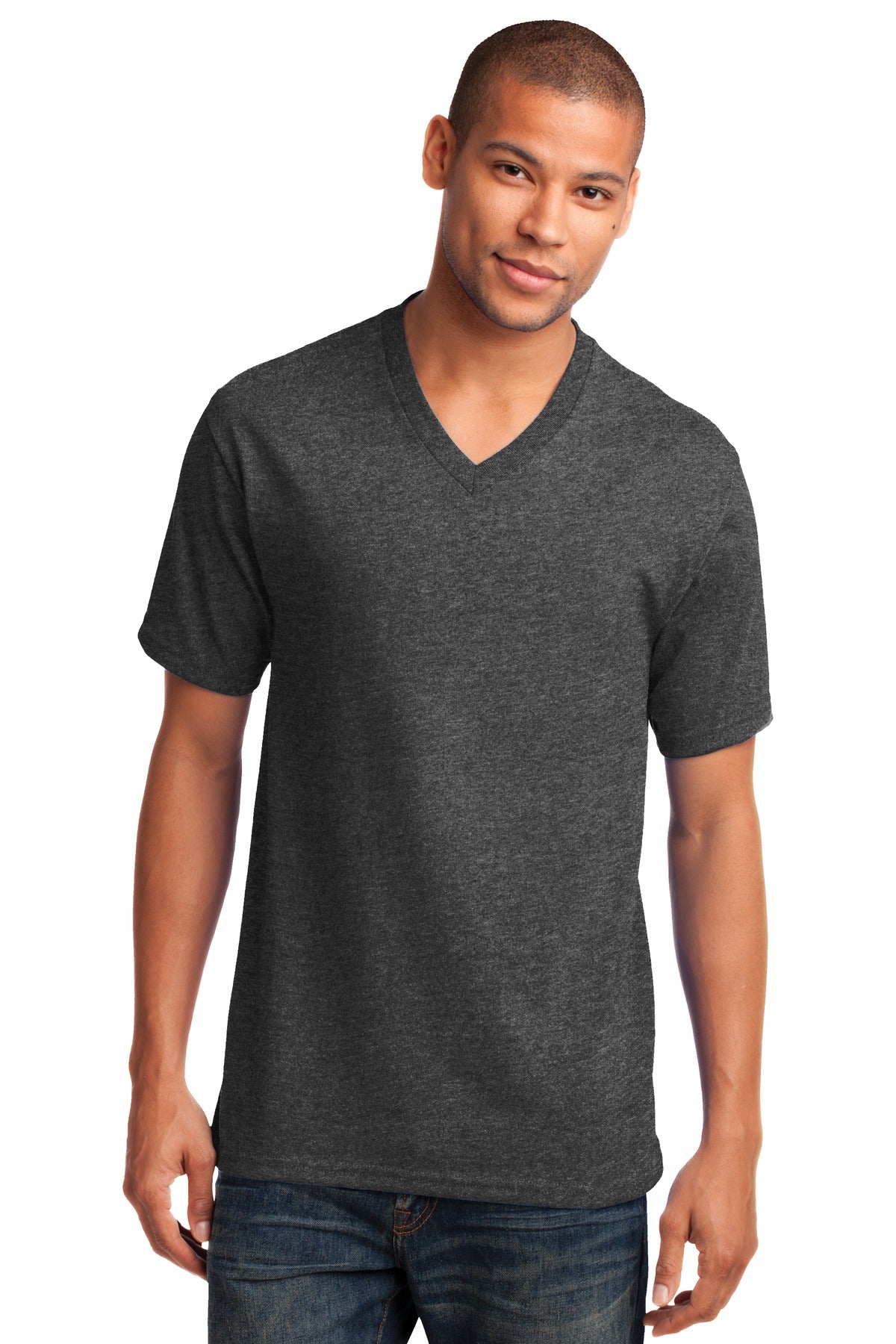 Port & Company  Core Cotton V-Neck Tee. PC54V