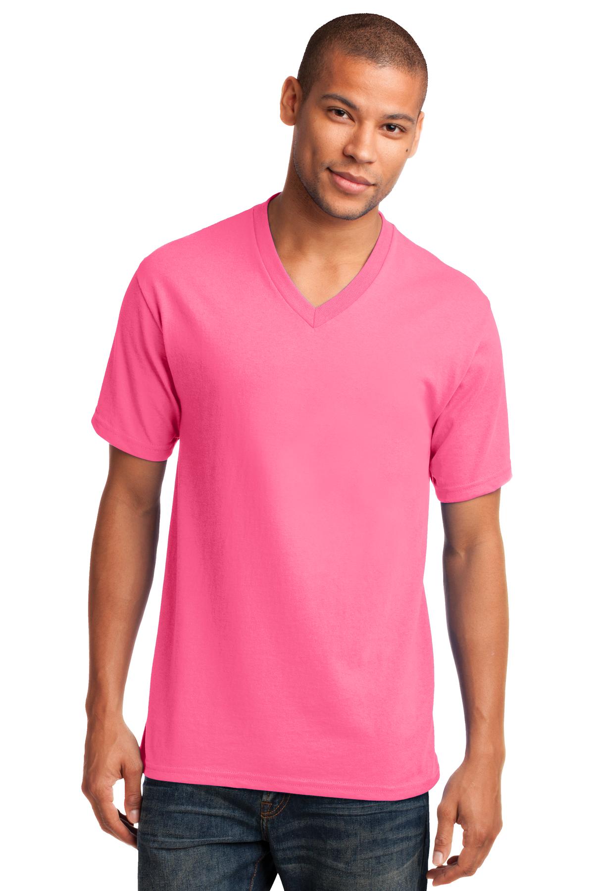 Port & Company  Core Cotton V-Neck Tee. PC54V
