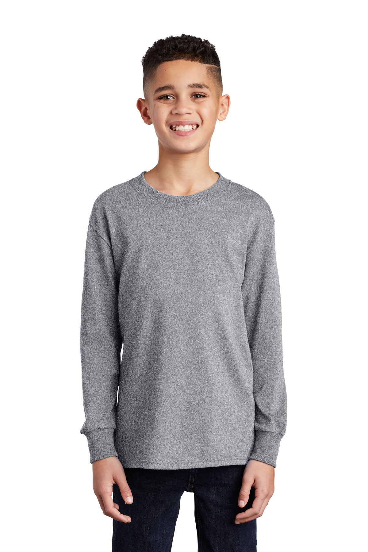 Port & Company  Youth Long Sleeve Core Cotton Tee. PC54YLS
