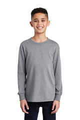Port & Company  Youth Long Sleeve Core Cotton Tee. PC54YLS
