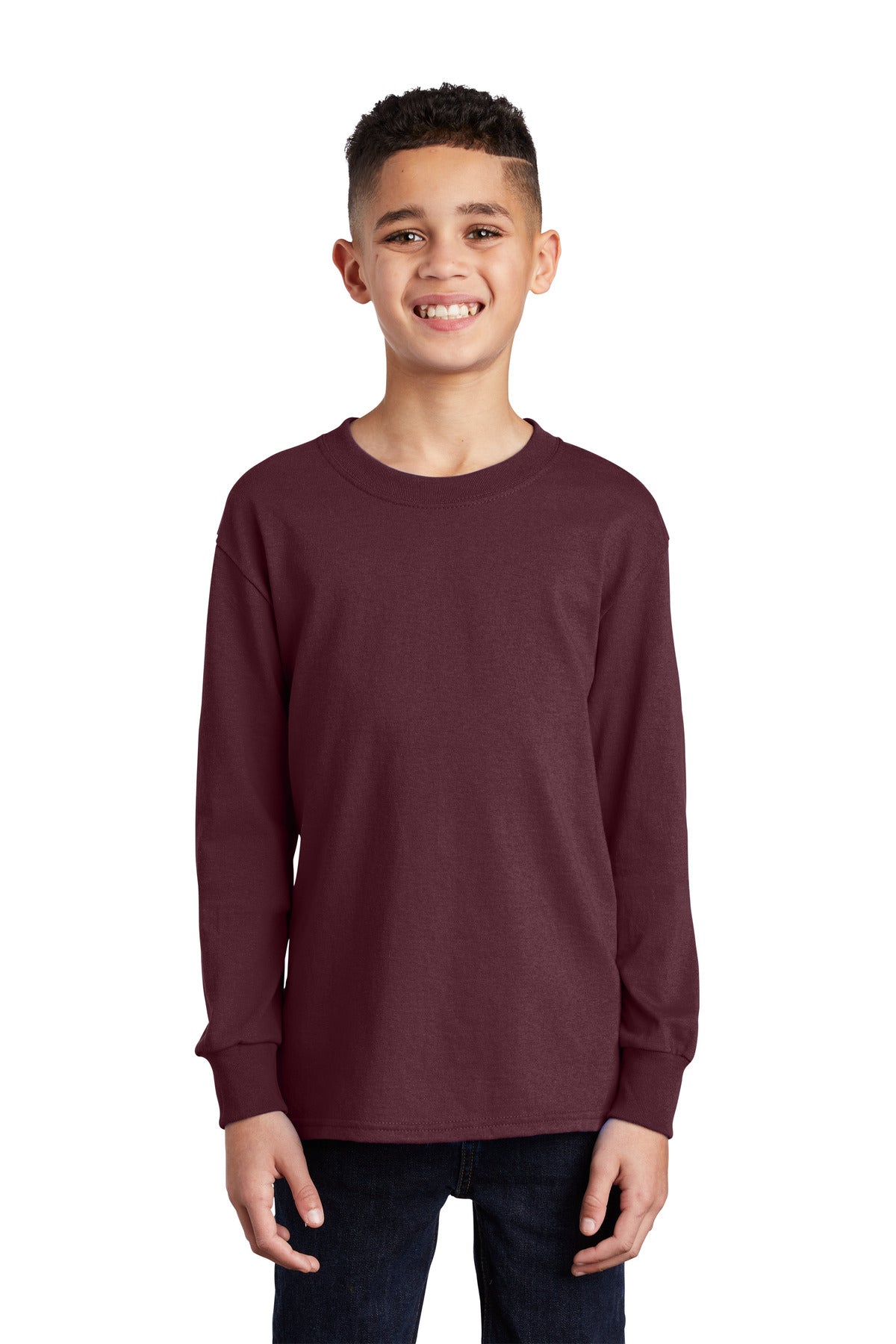 Port & Company  Youth Long Sleeve Core Cotton Tee. PC54YLS