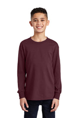Port & Company  Youth Long Sleeve Core Cotton Tee. PC54YLS