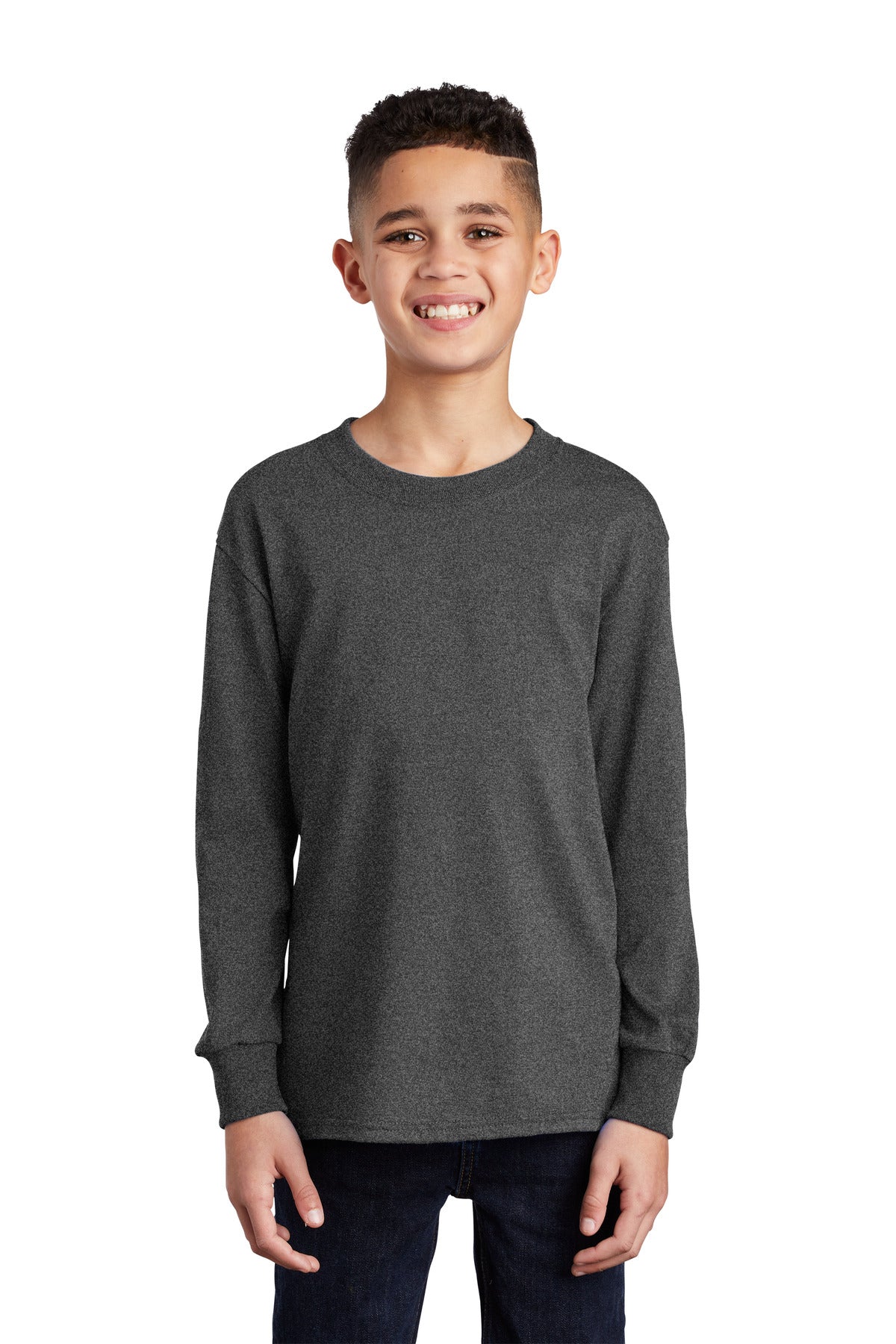 Port & Company  Youth Long Sleeve Core Cotton Tee. PC54YLS