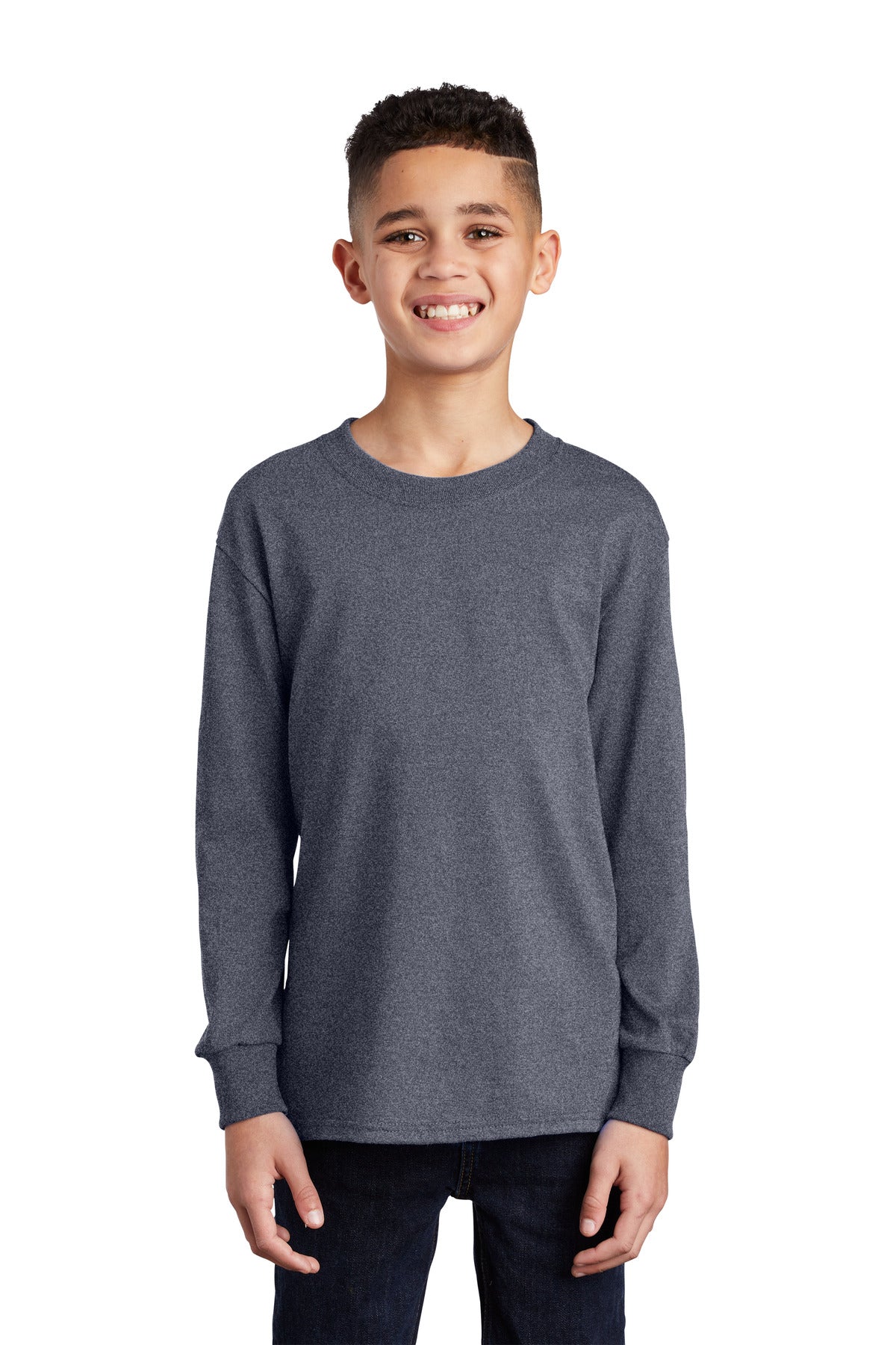 Port & Company  Youth Long Sleeve Core Cotton Tee. PC54YLS