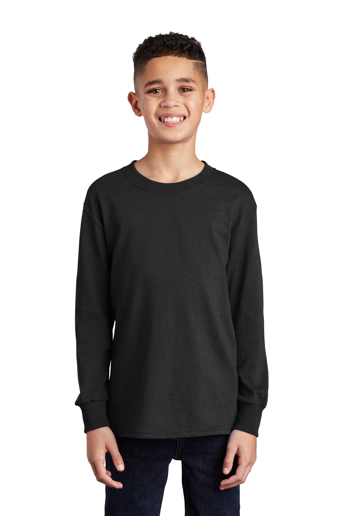 Port & Company  Youth Long Sleeve Core Cotton Tee. PC54YLS